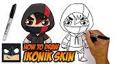 Goo.gl/qr8uam mijn vriend gaat een fortnite skin tekenen en jij moet de skin raden in de reacties. How To Draw Fortnite Ikonik Skin Step By Step Tutorial Youtube