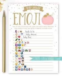 Excited To Share The Latest Addition To My Etsy Shop Pumpkin Baby Shower Emoji Pictionary Game Pin Pink Pumpkin Baby Shower Baby Shower Pumpkin Baby Shower