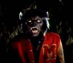 Michael jackson turning around at the end, showing his werewolf eyes, was parodied at the end of 'weird al' yankovic's eat it. Michael Jackson S Thriller Werewolves