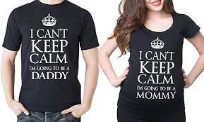 Amazon Com Dad Maternity T Shirt Couple Future Dad Mom Set T Shirts Pregnancy Baby Shower Clothing Shoes Jewelry