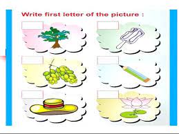 Free printable letter a alphabet tracing worksheets activity with image is wonderful way to teach kids about uppercase and lowercase english letters. Write First Letter Of The Picture Page 50 Youtube