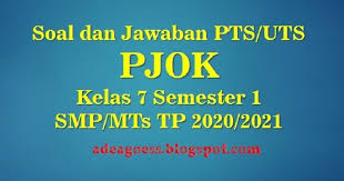Menendang menggunakan kaki bagian luar Download Soal Pts Uts Pjok Kelas 7 Semester 1 Smp Mts Kurikulum 2013 Tp 2020 2021 Sobang 2
