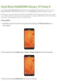 Hard Reset SAMSUNG Galaxy J7 Prime 2 ...