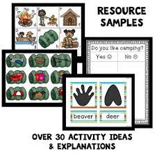 Numbers, letters, shapes, colors, reading. Fantastic Activities For A Preschool Camping Theme