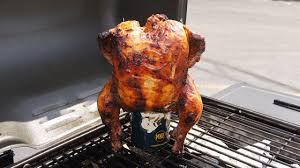 How to cook a beer chicken on the grill. Grilled Beer Can Chicken Recipe Youtube