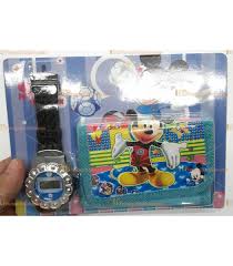 Toptan Cocuk Saat Cuzdan Set Miki 2