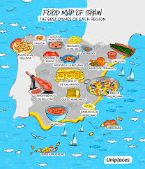 17 Dishes You Must Try During Your Erasmus In Spain Uniplaces Blog Food Map Spanish Dishes Map Of Spain