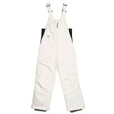 White Sierra Bib Snowsuit Insulated For Little And Big Kids