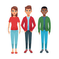 Friends cartoon 1 of 480. Group Of Friends Body Cartoon Vector Stock Vector Colourbox