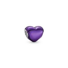 Check spelling or type a new query. Pandora Metallic Purple Heart Charm