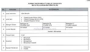 Format Baharu Dan Contoh Soalan Pt3 2019
