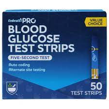 Rite Aid Embracepro Blood Glucose Test Strips 50 Ct