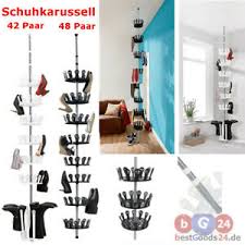 In einem offenen regal fallen schuhe, im gegensatz zur aufbewahrung in einem geschlossenen schuhschrank, sofort ins. Schuhregal Schuhkarussell Schuhstander Platzsparende Teleskopregal 42 48 Paar Ebay