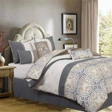 Gold/ ivory leonardo panel bedroom set 5 pcs. Gray Grey Taupe Ivory Medallion Quilted 7pc Comforter Set Queen Cal King Bedding Ebay