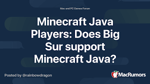 Aug 21, 2021 · you can do so by using different online tools that inform about server status of minecraft. Minecraft Java Players Does Big Sur Support Minecraft Java Macrumors Forums
