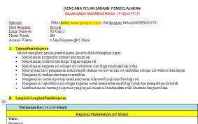 Silabus rpp mata pelajaran sosiologi pkn matematika sejarah seni rupa fisika biologi bahasa inggris pai dan tolong saya d krimkan perangkat mengajar matematika kelas xii sma, yaitu prota, promes, silabus, rpp, bserta alokasi waktu dan kalender. Rpp 1 Lembar Biologi Sma Smk Kelas 11 Semester 1 Situs Guru