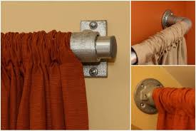 I wanted the curtain rod to appear like black galvanized pipes so i knew i would have to spray paint it. Industrial Pipe Curtain Rods Simplified Building