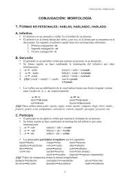 Conozca si fue designado vocal de mesa. Conjugacion Morfologia 1 Formas No Personales Hablar Hablando