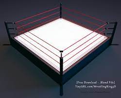 Wrestling Boxing Ring Sports 3d Model Boxing Rings Blender 3d