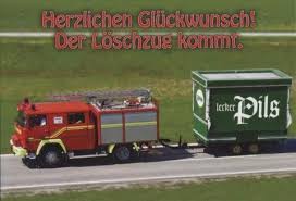 Nice Postcard Funny Congratulations The Fire Engine Is Coming Wedding Themes Gluckwunsche Geburtstag Lustig Alles Gute Geburtstag Geburtstagswunsche
