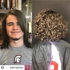 From Curly To Straight Straight Hairstyles Curly Hair Styles Hair Salon