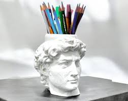 Home Decor Elegant Statue of David Marble Finish