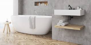 Comment fabriquer un meuble de cuisine en béton cellulaire. Comment Adopter Le Beton Cire Comme Revetement Dans Une Salle De Bains Marie Claire