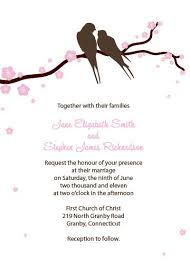 Brown Lovebirds And Pink Cherry Blossoms Free Invitation Bird Wedding Invitations Love Birds Wedding Free Printable Wedding Invitations