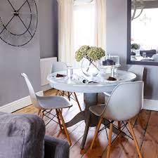 Wayfair offers thousands of design ideas for every room in every bring it home with the herefordshire upholstered dining chair, carey gray/cream area rug, and westbury counter height drop leaf dining table. Grey Dining Room Ideas Grey Dining Room Chairs Grey Dining Room