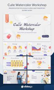 Your Workshop On Watercolor Techniques Will Be A Success Thanks To This Google Slide Powerpoint Presentation Design Powerpoint Templates Slideshow Presentation