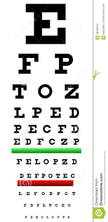 snellen chart stock vector illustration of green clarity