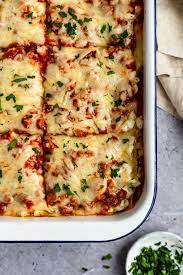 The Best Easy Healthy Lasagna Is So Good And Packed With Protein Recipe Healthy Lasagna Easy Lasagna Recipe Healthy Lasagna Recipes