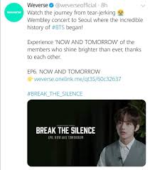 #news | #bts 'break the silence: Recap Break The Silence Episode 6 Now And Tomorrow Bts Amino