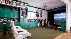 If you're good hitting balls into a portable net with shots measured with reasonable accuracy, and the display being handled by an ipad or equivalent device, optishot's golf in a box 2 will only set you back. 6 More Golf Inspired Man Caves You Need To See Golf Blog Rockbottomgolf Com