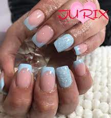 Jurix French Manicure Or Baby Blue Tips Jurix Babes Facebook