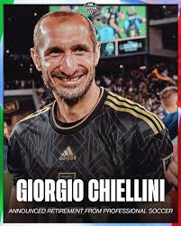 After an incredible 22-year career, LAFC defender Giorgio Chiellini  announced his retirement from professional soccer 🇮🇹🙌