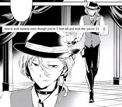 Chuuya S Great Fashion Taste And Overall Elegance In One Panel Stray Dogs Anime Bungou Stray Dogs Bongou Stray Dogs