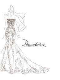 Lace Wedding Dress Sketch By Demetrios We Love This You Visit Our Website For More Gorgeous La Wedding Gowns Lace Wedding Gown Sketch Wedding Dress Sketches