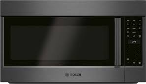 Position the microwave oven against the mounting plate, centering the oven between the lower brackets and the upper brackets and wood board. Hmv8044u Bosch 800 Series Over The Range Microwave 30 Door Hinge Left Black Stainless Steel Hmv8044u Black Stainless Steel Manuel Joseph Appliance Center