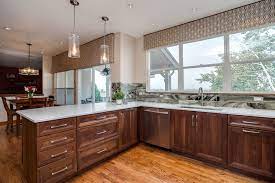Solid wood and wood veneer construction (paint grade is poplar and mdf) made in the usa perfect for today's transitional and contemporary kitchen and bath styling; Beautiful Transitional Modern Kitchen Remodel Jm Kitchen And Bath Design