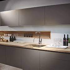 New Poggenpohl Colour Stone Grey Here Is Combination With Spekva Wood Worktop Modern Kitchen Design Kitchen Inspirations Modern Kitchen