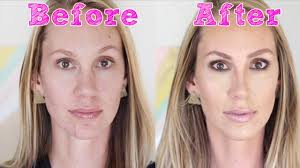 Apply a nude lipstick that has a violet hue to it. Makeup Makeover For Brown Eyed Blonde Youtube