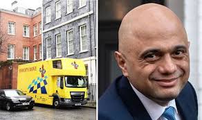 Sajid Javid: Removal van whisks ex-Chancellor out of Downing St after less  than six months