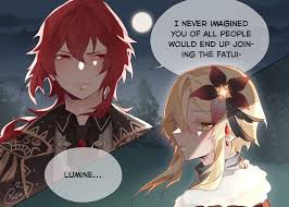 Diluc Lumine Anime Artwork Anime Otaku Anime
