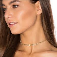 Free People Opal Coin Chain Choker Necklace