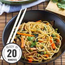 1/2 green bell pepper (cut into thin strips, added to my wok with the rest of the vegetables); Delicious Fake Lo Mein 20 Min Vegan Hurry The Food Up