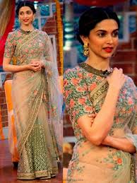 13 Gorgeous Designer Blouses Worn By Deepika Padukone Fashionpro Blouse Designs High Neck Designer Saree Blouse Patterns Designer Sarees By Sabyasachi