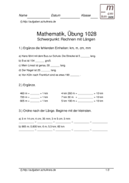 / präpositionen mit dem akkusativ und dativ. Grossen Langen Ubungsblatt 1028 Grossen Langen