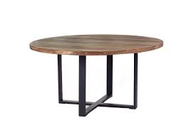 Live edge black walnut farm table. Hand Made Industrial Modern Round Dining Table Rustic Dining Table Steel Base By The Urban Reclaimed Co Custommade Com