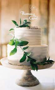 Customized Wedding Cake Topper Cake Topper Personalized Acrylic Cake Topper Floral Circle Cake Decor Simple Wedding Cake Wedding Cake Rustic Elegant Wedding Cakes